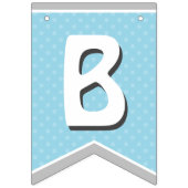 赤ちゃんシャワーのバンティングフラグ/男の赤ちゃん用バナー バンティングフラッグ (第2の旗)