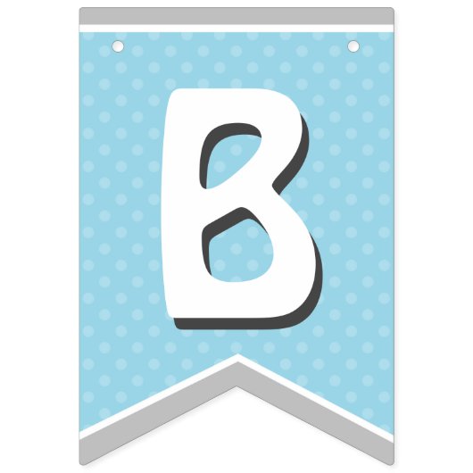 赤ちゃんシャワーのバンティングフラグ/男の赤ちゃん用バナー バンティングフラッグ (第2の旗)