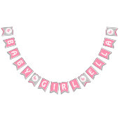 赤ちゃんシャワーのバンティング旗/赤ちゃんガール用バナー バンティングフラッグ (全)