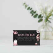 赤ちゃんシャワーのブックリクエスト小さなブーブハロウィーン エンクロージャーカード (スタンド正面)