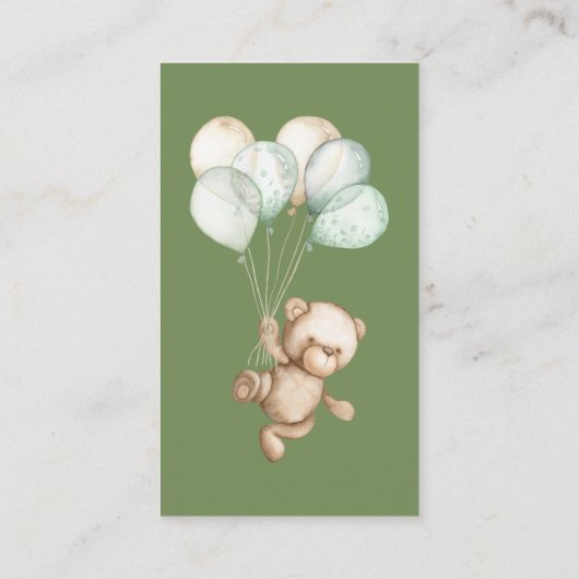 赤ちゃんシャワーのブックリクエスト エンクロージャーカード (裏面)