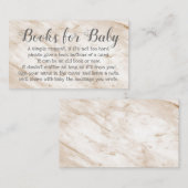 赤ちゃんシャワーのブックリクエストBeige詩招待状 エンクロージャーカード (正面/裏面)