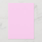 赤ちゃんシャワーのベビー水色ピンクのバラの願い アドバイスカード (裏面)