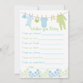 赤ちゃんシャワーのベビー 招待状 (正面)