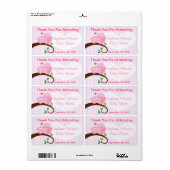 赤ちゃんシャワーのポットの特典ラベル ラベル (フルシート)