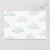 赤ちゃんシャワーのリクエスト用の本を持って来る | ヘリコプター エンクロージャーカード (裏面)