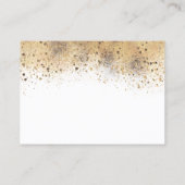 赤ちゃんシャワーのリクエスト – Burgundy Redフローラ 名刺 (裏面)