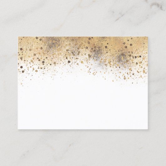 赤ちゃんシャワーのリクエスト – Burgundy Redフローラ 名刺 (裏面)