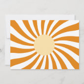 赤ちゃんシャワーの写真が途中にある小さな蜂蜜 招待状 (裏面)