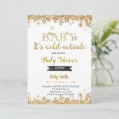 赤ちゃんシャワーの外での寒さ 招待状 (スタンド正面)
