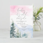 赤ちゃんシャワーの外で雪片を明らかにする 招待状 (スタンド正面)