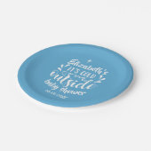 赤ちゃんシャワーの外に冷たい ペーパープレート (アングル)