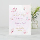 赤ちゃんシャワーの女の子に会って魅了された 招待状 (スタンド正面)