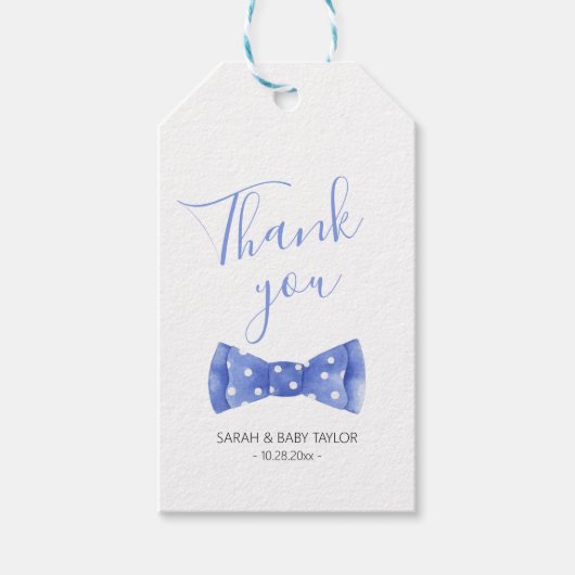 赤ちゃんシャワーの好意に感謝 ギフトタグ (正面)