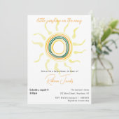 赤ちゃんシャワーの招待に少し太陽の光 招待状 (スタンド正面)