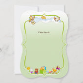 赤ちゃんシャワーの招待状 招待状 (裏面)