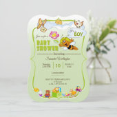 赤ちゃんシャワーの招待状 招待状 (スタンド正面)