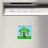 赤ちゃんシャワーの日付を保存する マグネット (インサイチュ (食洗機))