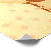 赤ちゃんシャワーの日付を保存 ポスター (角)