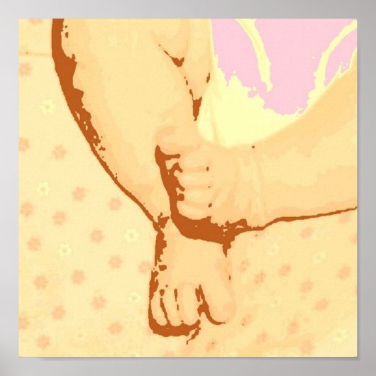 赤ちゃんシャワーの日付を保存 ポスター (正面)