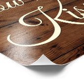 赤ちゃんシャワーの素朴キス数を推測する フォトプリント (角)