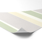 赤ちゃんシャワーの茶色のフクロウの旗の蹄 ポスター (角)