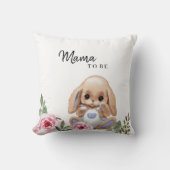 赤ちゃんシャワーの装飾用クッション。 クッション (正面)