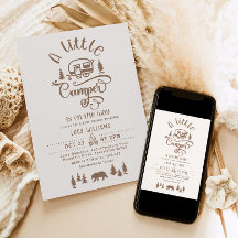 赤ちゃんシャワーの途中でキャンパーが少し来ている