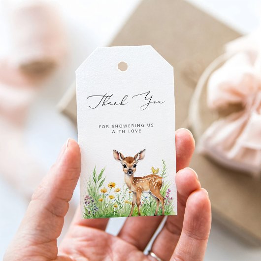 赤ちゃんシャワーの途中でワイルドワン親愛ありがとう ギフトタグ