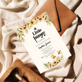 赤ちゃんシャワーの途中に小さな蜂蜜がある 招待状