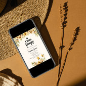 赤ちゃんシャワーの途中に小さな蜂蜜がある 招待状