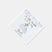 赤ちゃんシャワーの途中の小さなかぼちゃ スタンダードカクテルナプキン (角)