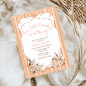 赤ちゃんシャワーの途中の小さなかぼちゃ 招待状