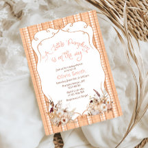 赤ちゃんシャワーの途中の小さなかぼちゃ