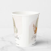 赤ちゃんシャワーの途中の小さなカボチャカスタマイズ 紙コップ (右)