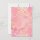 赤ちゃんシャワーの途中の小さな蝶 サンキューカード (裏面)