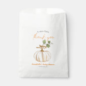 赤ちゃんシャワーの途中の甘い小さなかぼちゃ フェイバーバッグ (正面)