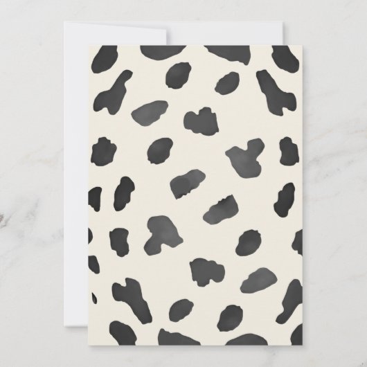 赤ちゃんシャワーの途中の2つの小さな双子の女性のカーボーイ 招待状 (裏面)