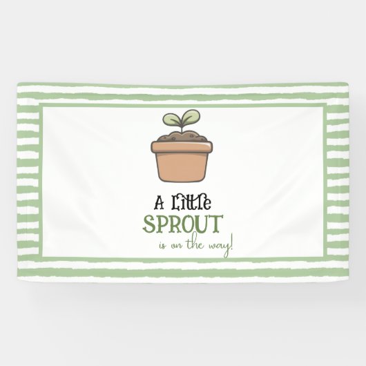 赤ちゃんシャワーの道の小さな芽 横断幕 (横)