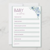 赤ちゃんシャワーの願い 招待状 (正面)