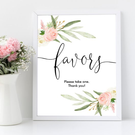 赤ちゃんシャワーはピンクの緑の金ゴールドを好むエレガント ポスター