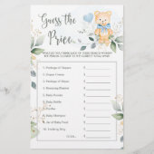 赤ちゃんシャワーは、価格ゲームteddyクマの状態を推測 (正面)