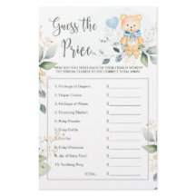 赤ちゃんシャワーは、価格ゲームteddyクマの状態を推測