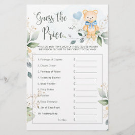赤ちゃんシャワーは、価格ゲームteddyクマの状態を推測