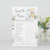 赤ちゃんシャワーは、価格ゲームteddyクマの状態を推測 (スタンド正面)