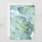 赤ちゃんシャワーひまわり付き招待カード。 招待状 (裏面)