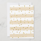 赤ちゃんシャワーへの招待にピザ、パン、おむつ 招待状 (裏面)