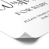 赤ちゃんシャワーへの虹の願い ポスター (角)