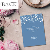 赤ちゃんシャワーほこりっぽい青い星サンキューカード 招待状