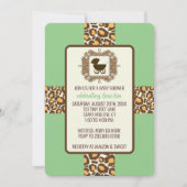 赤ちゃんシャワーまたはジェンダーの表示パーティの招待状 招待状 (正面)